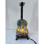 Unique Murano Glass Guitar Lamp Colorful Millefiori Decorative Table Accent
