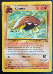 Kabuto 50/62 Fossil Common Pokemon Card WOTC 1999