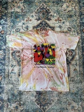 Vintage A Caribbean Market Abstract T-shirt Large