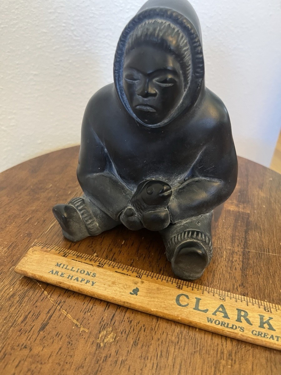 soap stone sculpture | ヴィンテージ オブジェ Vintage Inuit Soapstone Sculpture Carving Unsigned | eBay