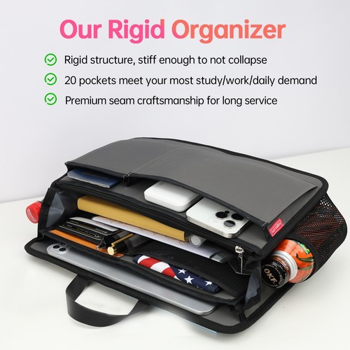Briefcase Insert Organizer Office File Document Storage Bag in Bag Gusset L Size - Picture 3 of 12