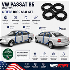 Velvet Door Seal Set For Vw Passat B5 1996-2005 4pcs Rubber Velvet Door Seal Set For Vw Passat B5 1996-2005 4pcs Rubber