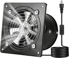 6 Inch Exhaust Fan, 308 CFM High Velocity Wall Mount Vent Fan with On/Off Contro