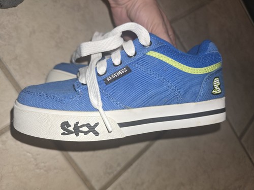 SKECHERS SKX Blue Green Shoes Sneaker Boys Sz 13 - Picture 3 of 10