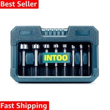 Hex Shank Forstner Bit Set – 8 Sizes for Smooth Wood and Plastic Cuts