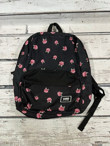 Vans Off The Wall Rose Flowers Floral All Over Print Skateboarding Rucksack Tasche