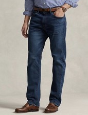 Polo Ralph Lauren The Prospect Straight Stretch Dark Blue Jeans Men's 40x30