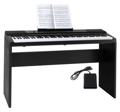 Edles Einsteiger-Keyboard in Digital Piano-Optik mit 88 Tasten und vielen Sounds