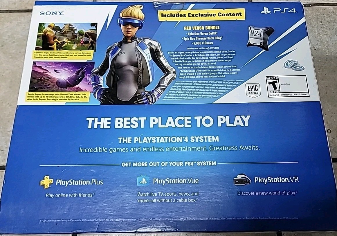 Sony PlayStation 4 1TB Fortnite Neo Versa Console - Jet Black for