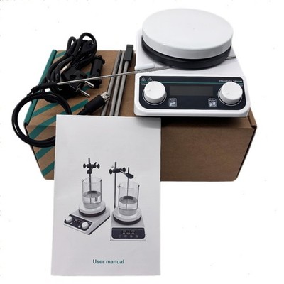 Lab Magnetic Hotplate Stirrer Mixer with Bracket Plate Temp 260  Volume 2L(H2O)