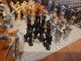 Original Lego Star Wars army droids - minifigures + Trade Federetion MTT 7662