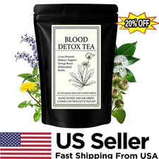 20 Bags Jamaican Healing Garden Blood Detox Tea, Chef Tijani Blood Detox Tea