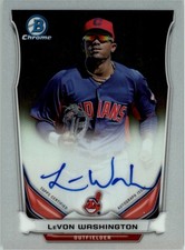 2014 Bowman Chrome Prospect Autographs #BCAPLW LeVon Washington Auto - BB
