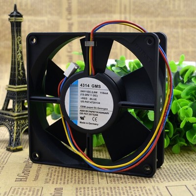 1pc 4314 GMS DC fan DC24V 2.6W 110mA 120*120*32mm 3pin