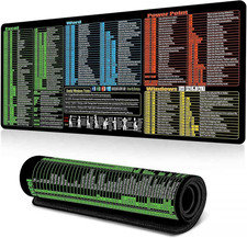 Excel Cheat Sheet Desk Pad, Updated Shortcuts Mouse Pad 31.5"X11.8"  Keyboard