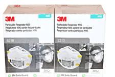 3M 8210 N95 Particulate Respirator Face Mask 2 boxes 40 Mask 07/26 FREE SHIPPING