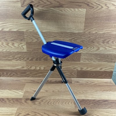 STEP2GOLD Ta-Da Chair Series 2 Portable Trekking Hiking Pole 36.2'' Blue 12092