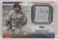 2021 Topps 70th Anniversary Manufactured Logo Miguel Cabrera #70LP-MC Patch g1z