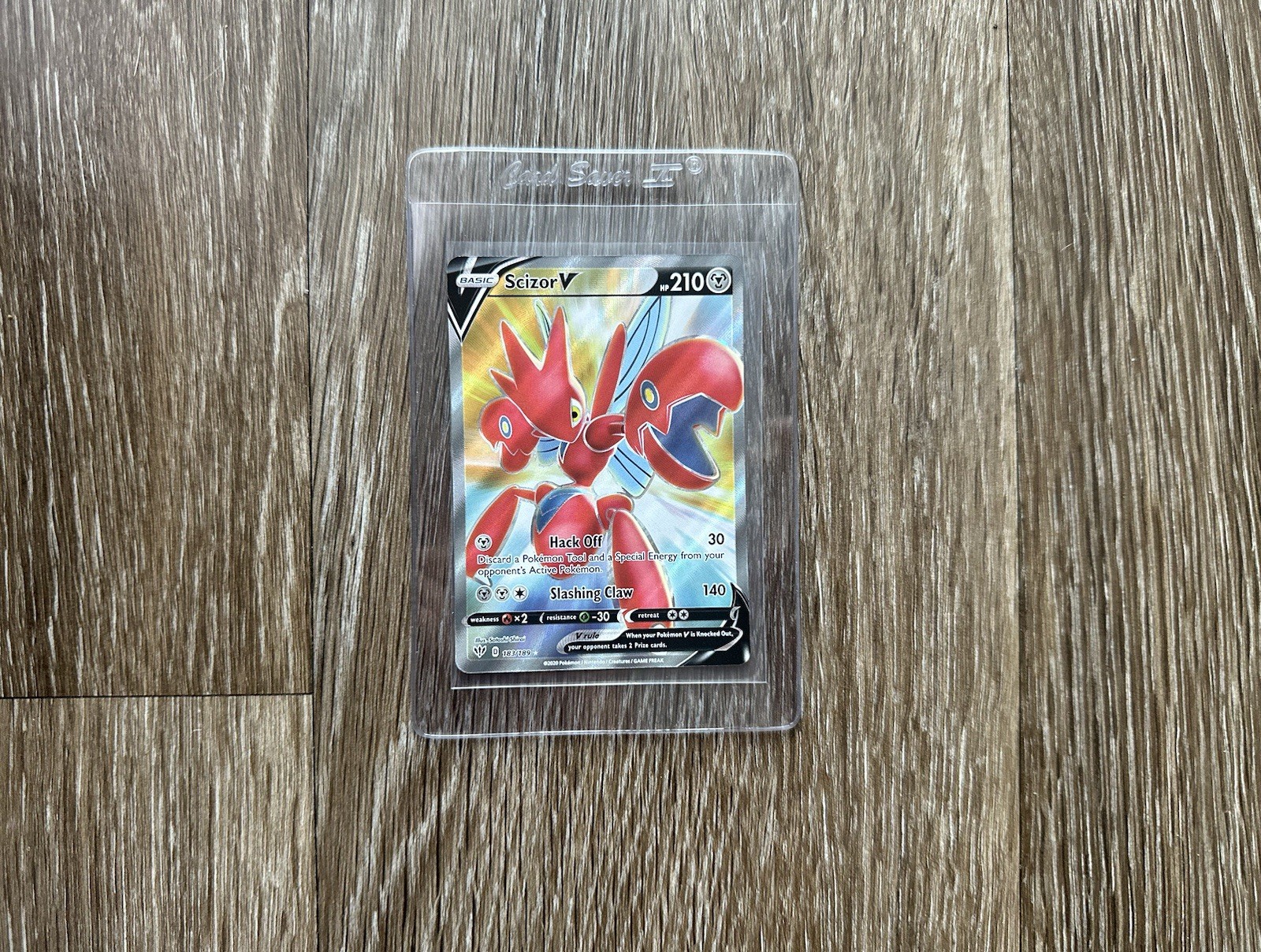 Scizor V (Full Art) Ultra Rare SWSH03: Darkness Ablaze 183/189 NM