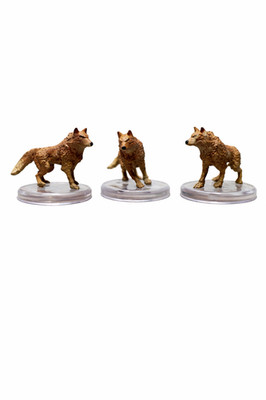 Wolf Lot of 3 D&D Miniature Dungeons Dragons Monster Manual Collection 3/41