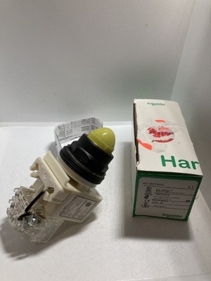 SCHNEIDER 9001SKT35Y9 PILOT LIGHT PUSH TO TEST YELLOW 24-24VAC/DC NIB
