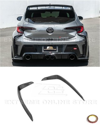 Fits 23-Up E210 GR Corolla GR Package CARBON FIBER Rear Bumper Garnish Extension