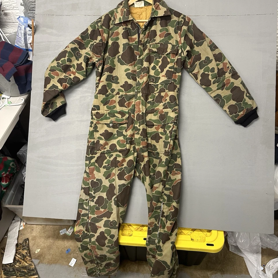 Vintage RedHead Coveralls Mens Medium Regular Camo Hunting Outdoor Made USA 90s - Image 2 of 3
