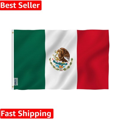 Patriotic 3x5 Ft Mexico Flag - Lightweight, Double-Stitched & Ready for Display