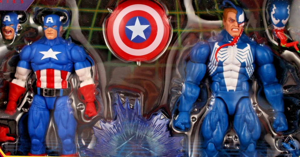 漫威传奇系列 Gamerverse 美国队长 vs. Venom 6 英寸动作玩偶 — 第 3/4 张图片