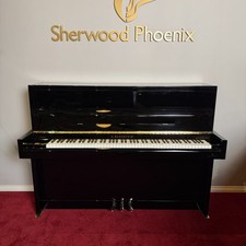 Bechstein Residence R2 Millennium Upright Piano Black | Sherwood Phoenix Pianos
