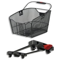 Klickfix Fahrrad Korb Hinterradkorb City-Max FüR Racktime 23X22.5X36Cm Schwarz
