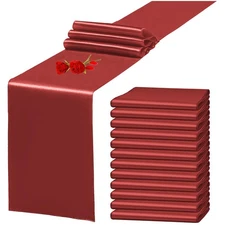12 Pack 12x108 Terracotta Satin Table Runner, Wedding, Party, Events, Decor