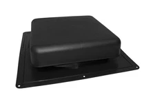 Master Flow RT65BL Black Plastic Square-Top Roof Static Vent 18.5 L x 18 W in.