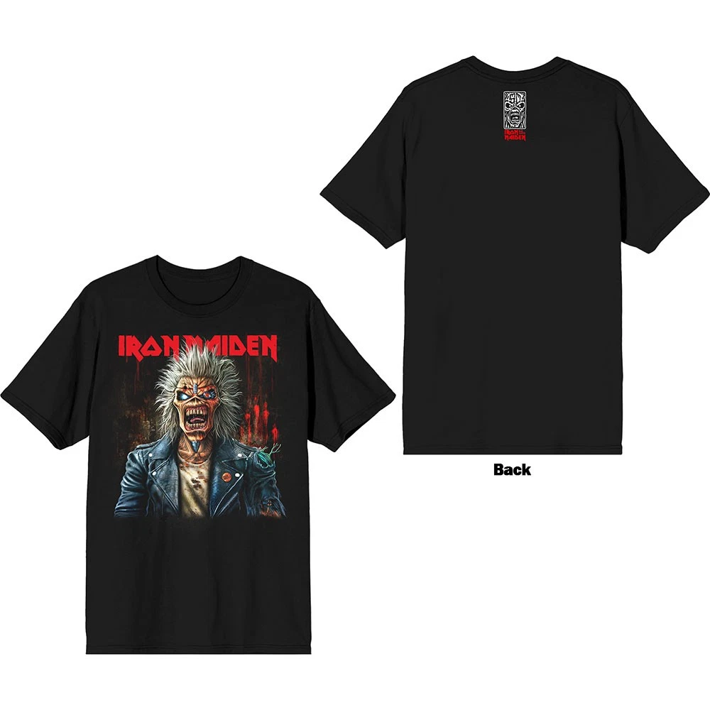 Iron Maiden Est. 1975 Eddie Scream Portrait T-Shirt Black New