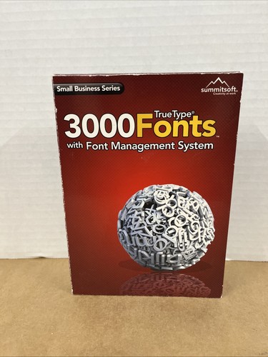 Summitsoft 3000 Fonts Small Business Series TrueType  For Windows