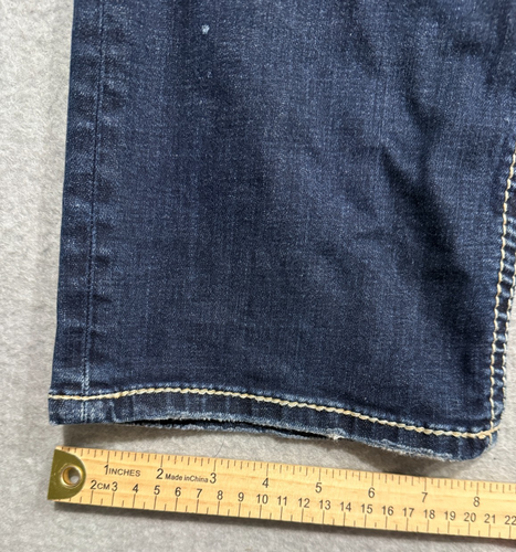 Silver Jeans Co. Jeans donna Suki dritto 34x32 blu punto spesso invecchiato - Foto 19 di 19