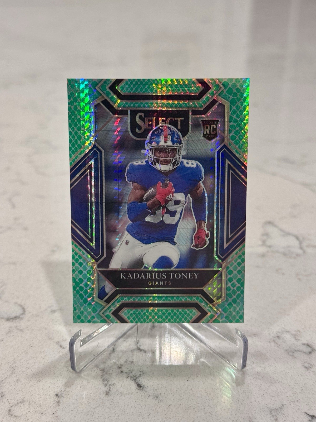 Kadarius Toney 2021 Panini Select Club Level Rookie Dragon Scale Prizm #76/89 RC