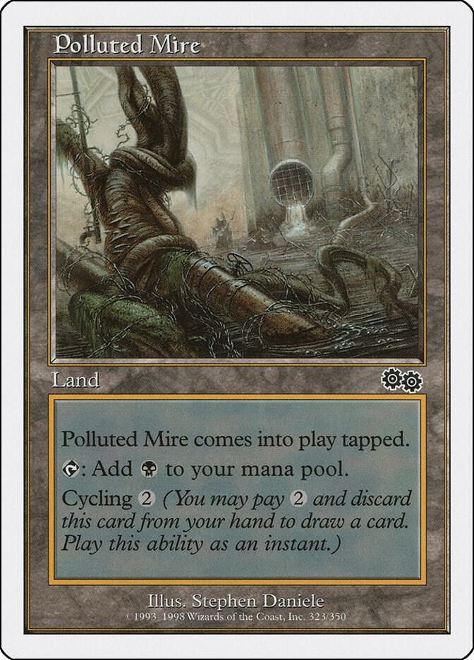 Polluted Mire 323 Land Anthologies Magic: The Gathering Lightly Played
