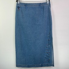 Vintage Disney Mickey Mouse Jean Skirt Size L