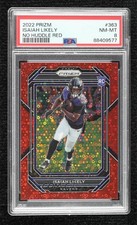 2022 Panini Prizm Rookies No Huddle Red 20/50 Isaiah Likely #363 PSA 8 14t3