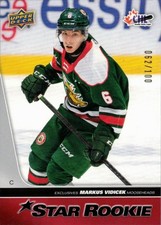2021-22 Upper Deck CHL Exclusives #429 Markus Vidicek 062/100 Halifax Mooseheads