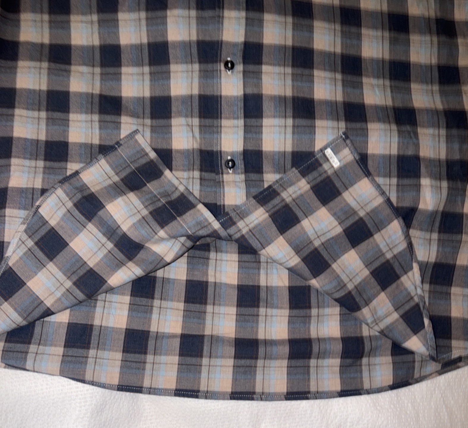 Brunello Cucinelli Plaid Basic Fit Button Down Dr… - image 5