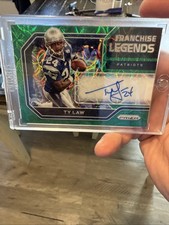 2020 Panini Prizm Franchise Legends Signatures Ty Law #6 Green Scope Prizm 10/25