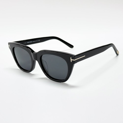 #ad Tom Ford Snowdon TF237 Black Gray Square Sunglasses 52 20 145 New $129.00