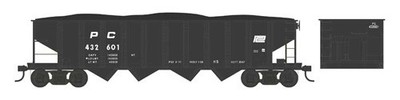 Bowser N Scale PRR Class H21a 4-Bay Hopper Penn Central/PC (H5/Black) #432620