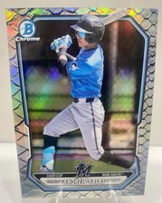 Andrew Salas 2026 Bowman Chrome Reptilian Refractor Miami Marlins Prospect