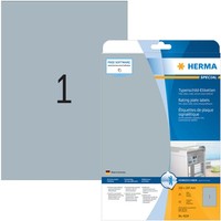 1-40X Herma Typenschild-Etiketten Special, 210 X 297 Mm, Silber Spare Bis Zu 24%