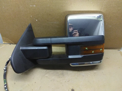 Chevrolet Silverado GMC Sierra Chrome Side Mirror LH OEM USED 2014-2016