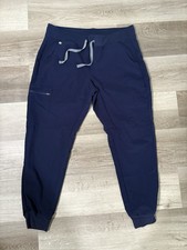 FIGS Technical Collection Navy Blue Jogger Scrub Pants Size Large