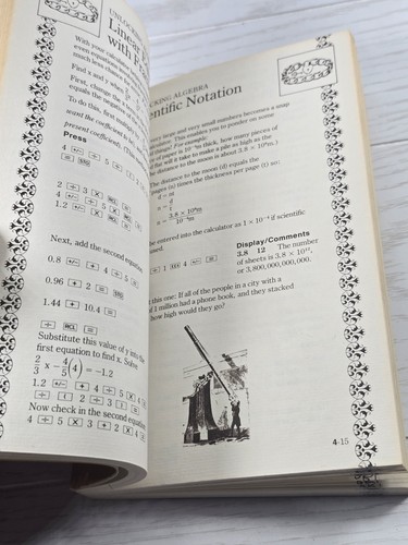 VTG 1976 Texas Instruments Calculator Book The Great International Math On Keys - Picture 8 of 10